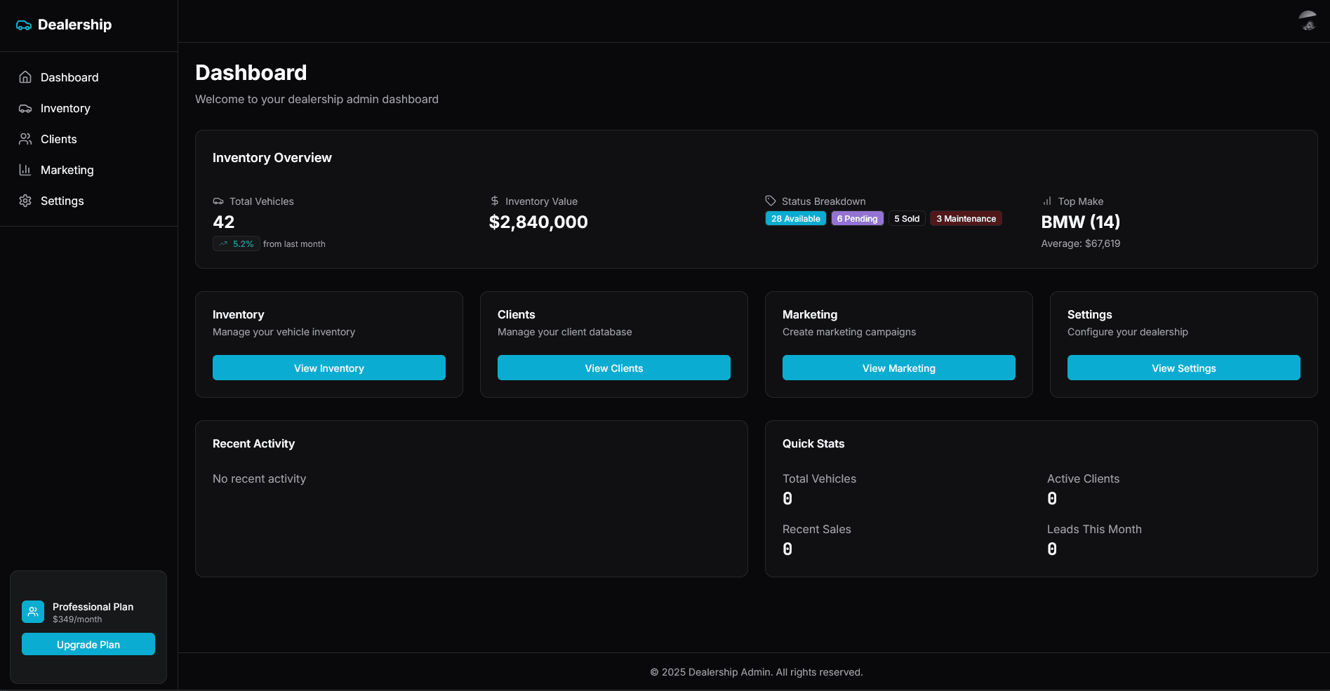 Dealer Platform Preview